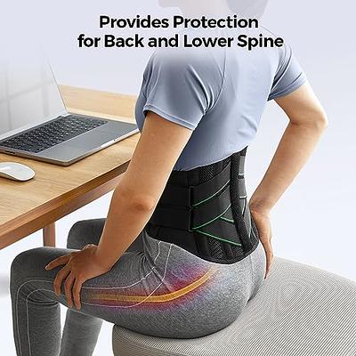 Support Belt - Back Bace for Women Men - Waist Back Support Belt with  Removable Metal Spring Strip for Back Pain Relief, Sciatica, Spinal  Stenosis, Scoliosis or Herniated Disc 