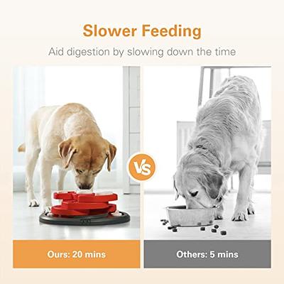 KADTC Puzzle Toys for Dog Boredom and Mentally Stimulating Slow Food Treat  Feeder Button Dispenser Keep Busy Pet Bowl Puppy Brain Mental Stimulation