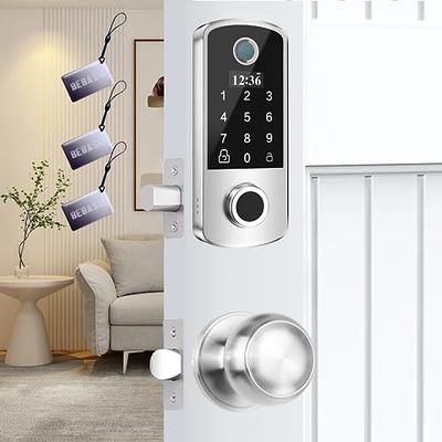 BEBASIA 300+ Users Fingerprint Door Lock, OLED Display&Voice Guide