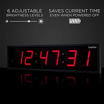 3 Countdown Clock Led Digital Wall Clock Game Timer With Stopwach Functions