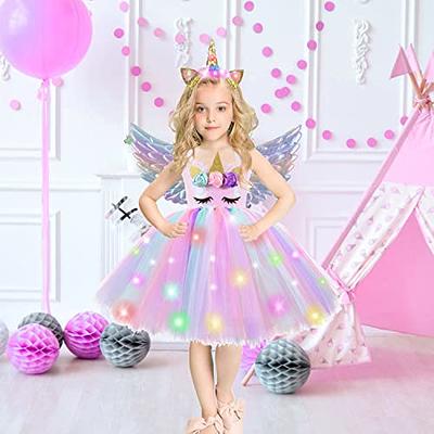 Unicorn Dress 03 Set# Unicorn Dress For Girls Christmas Party