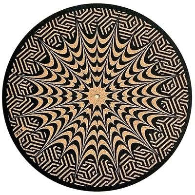 TazStudio Premium slipmat - Cork Turntable Mat for Better Sound Support on  Vinyl LP Record Player - Cork mat Original Geometric Design Psychedelic  Geometric Spiral Art [4mm Thickness]-m7 - Yahoo Shopping