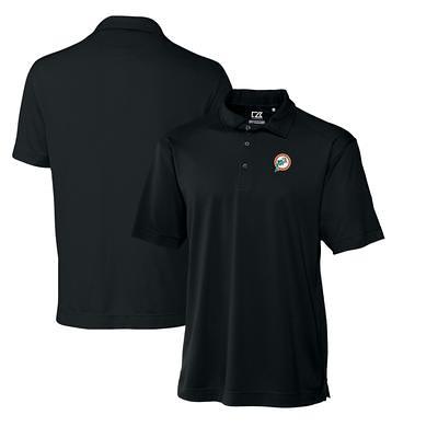 Men's Baltimore Ravens Cutter & Buck White Helmet DryTec Genre Textured  Solid Polo