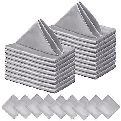 Touchstone by Choice 16 x 15 White Linen-Feel Flat-Packed Dinner Napkin -  500/Case