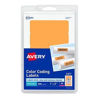 Noble Products 1 x 2 Removable Hospital Label - 500/Roll