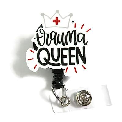 Trauma Queen Badge Reel, ER Nurse Name Badge Reel, Medical Tech