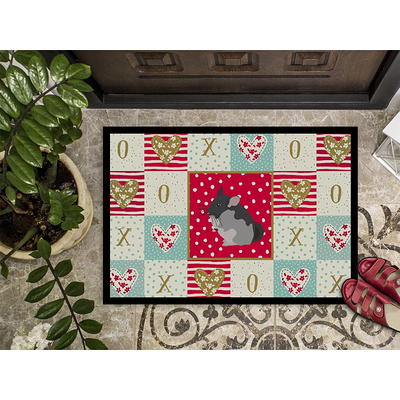 Mainstays Rambling Vine Utility Polyester Doormat - Navy - 18 x 30 in