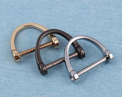 2pcs D-Rings Screw in Shackle Horseshoe U Shape D Ring, D Rings