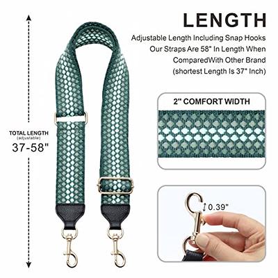 Colorful Purse Straps for Crossbody Bags Women - Replacement Straps for  Handbags Crossbody Purse Straps with Clips on Both Ends - Guitar Strap for
