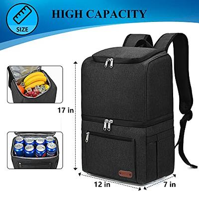 Lunch Bag, 17L Double Deck Insulated Lunch Bag for Women/ Men