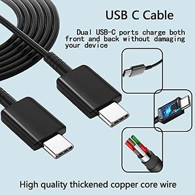 45W Super Fast Charger Plug USB C-C Cable Samsung S23 Ultra S23+ S23 S22