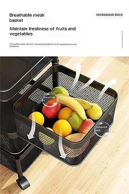 Kitchen Storage Rack-Rotating Vegetable Rack Multi-Layer Household Storage  Shelf