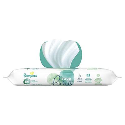 Pampers Aqua Pure Natural Sensitive Baby Wipes, 10X Pop-Top, 560 Ct