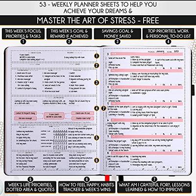 Manifestation Planner - Undated Deluxe Weekly & Monthly Life Planner to  Achieve Your Goals, A 12 Month Journey to Increase Productivity, Organizer  