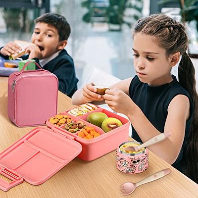 JXXM Bento Lunch Box for Kids With 8oz Soup thermo,Leak-proof