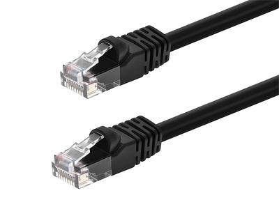 Monoprice Cat6 1ft Blue Component Level Patch Cable, UTP, 28AWG, 550MHz,  Pure Bare Copper, Snagless RJ45, SlimRun Series Ethernet Cable 