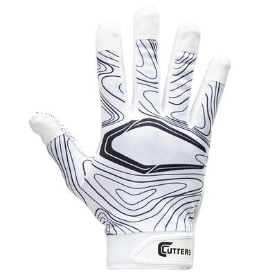 Lycos Gears Football Gloves for Youth and Adults – Lineman Receiver Gloves for Kids and Men – Super Grip Football Gloves in White Colour for Boys –