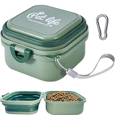 DDMOMMY 10-13 Lbs Dog Food Storage Container, Collapsible Dog Food Container  with Sliding Lid, Scoop