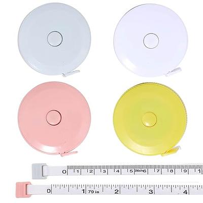 Tape Measure for Body Measuring Tape Double Scale Body Sewing Flexible Ruler  for Medical Body Measurement Tailor Craft Ruler, Retractable Key Chain Mini Tape  Measure 120 Inches/300cm (Black)