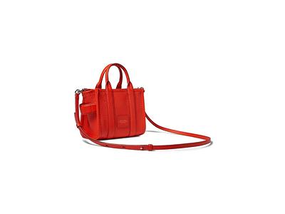 The Mini Leather Tote Bag in Orange - Marc Jacobs