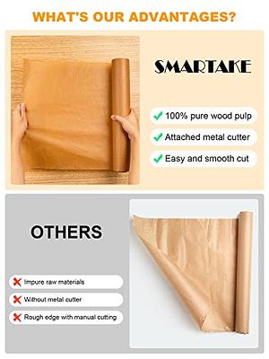 SMARTAKE 2-Pack Parchment Paper Roll, 15 in x 164 ft, 410 Sq.Ft Baking Paper  with Metal Cutter, Non-Stick Baking Paper Sheets, Waterproof, for Cooking,  Air Fryer, Grilling, Steaming (Unbleached) - Yahoo Shopping