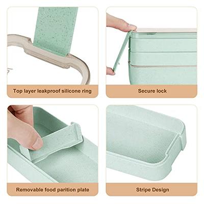 BENTO BOX - Three Layered Lunch Box | Wheat Straw 900 ml