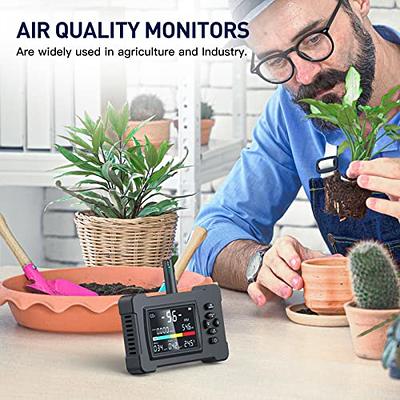 CO2 Detector, Aiment WiFi Smart Air Quality Monitor High Accurate Sensor  Carbon Dioxide Detector CO2 Monitor Temperature Humidity Digital CO2 Meter