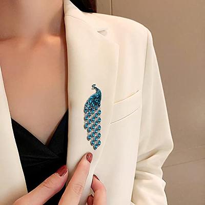 Peacock rhinestone brooches for women fashion rhinestone brooch animal for  wedding pins and brooches for women