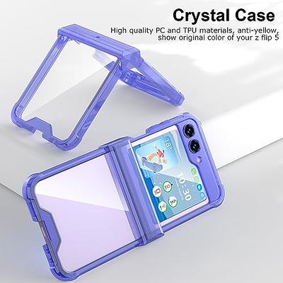 elago Compatible with Samsung Galaxy Z Flip 5 Case - Clear Case, Hard PC Cover , Anti-Yellowing, Crystal Clear, Shockproof Bumper Cover, Full Body