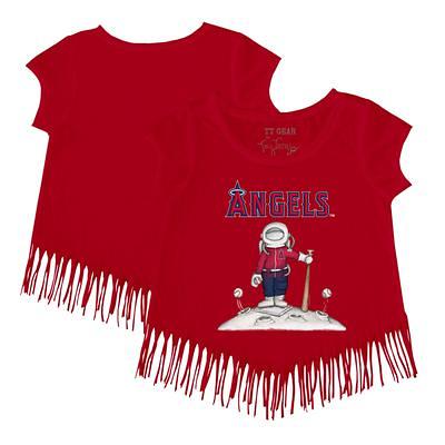 Los Angeles Angels Fanatics Branded Women's Fan T-Shirt Combo Set - Red/Navy