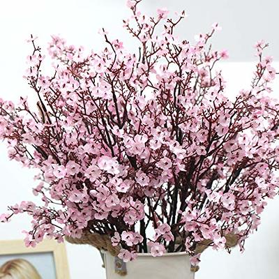 6pcs/bundle Artificial Flowers With Baby's Breath For Party