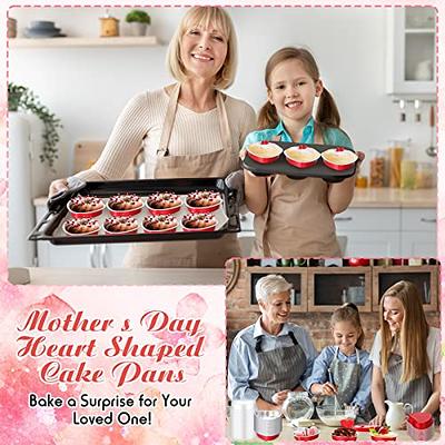 Silicone Muffin Baking Sheet Tinfoil Cupcake 12 Cup Valentines