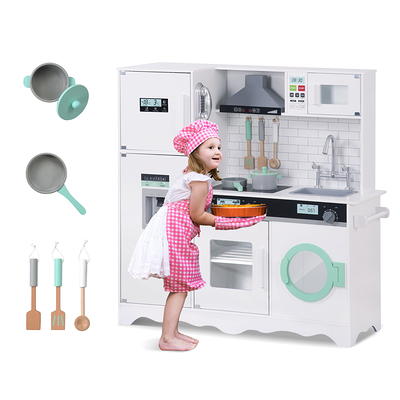  Deejoy Pretend Play Kitchen Toy with Music & Light,Toy Kitchen  Accessories,Electronic Induction Cooktop,Cut Play Food,Color Changing Play  Foods,Kitchen playset with Oven for Boys and Girls : Toys & Games