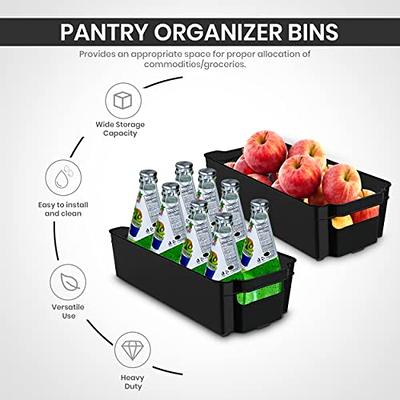 Utopia Home - Fridge Organizer Bins - Set of 8 Refrigerator Organizer Set - Pantry  Organizers and Storage - Clear