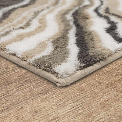 Serpentine Bath Rug Runner Gray 2' x 5