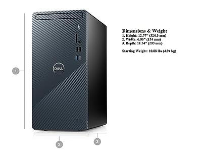 Dell 2023 Inspiron 3020 Tower Desktop Business Computer, 13th Gen