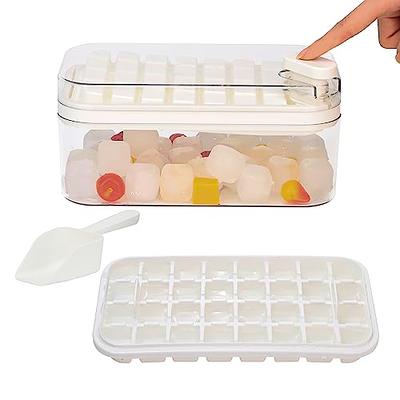 Silicone Ice Cube Tray, Jrisbo 4 Pack Easy-Release & Flexible 14-Ice Cube  Trays with Spill-Resistant Removable Lid, Stackable Ice Trays with Covers