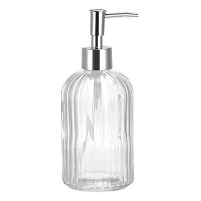 Plastic Soap Dispenser Set, Contains Hand Soap Dispenser and Dish