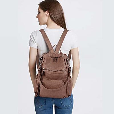 UTO Backpack Purse for Women Fashion Ladies Shoulder Bags Vegan