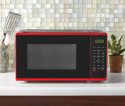 Magic Chef 0.7-Cu. Ft. 700W Retro Countertop Microwave Oven, Red