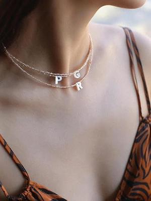 Boho Irregular Pearl Chain Choker Necklace