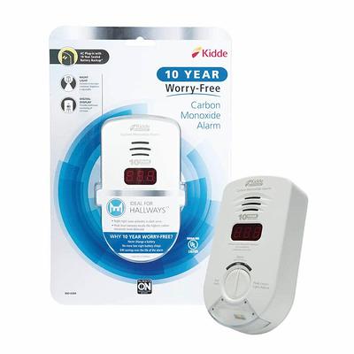 Kidde 10 Year Worry-Free Plug-In Carbon Monoxide Detector with Battery  Backup, Digital Display, and Safety Light - Yahoo Shopping