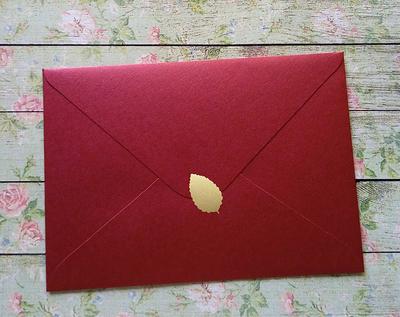 Envelope sticker, leaf