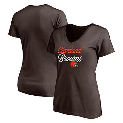 Cleveland Indians New Era Girls Youth Slub Jersey V-Neck T-Shirt