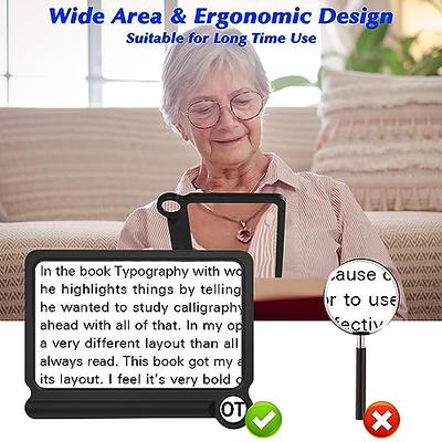 2 Pack] 5X Magnifying Glass for Reading Large Page Viewing Area Magnifiers  Lightweight Handheld Magnifier for Reading Seniors and Low Vision Person  Silver - Yahoo Shopping