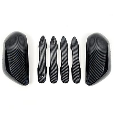 Side Door Mirror Cap Cover Trim + 4 Door Handle Cover Trims Smart