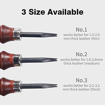 Leather Edge Beveling Tool and Edge Cutting Tool, Round and