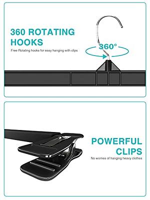 Heavy Duty Plastic Pants and Skirt Hangers, 12 in, 100 Pack Wet and Dry  Clothing