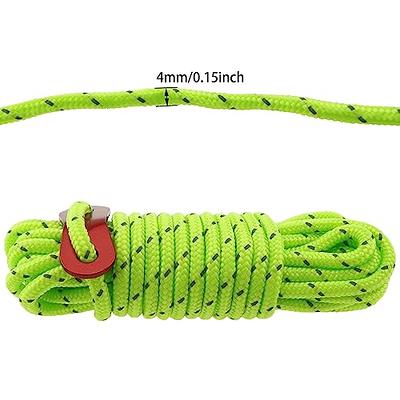 Heyous 4PCS Reflective Nylon Paracord Reflective Guyline Tent Cord Nylon Paracord  Rope Parachute Cord Pull Tent Rope Fits Camping Tent, Hiking, Camping,  Outdoor Activity (Fluorescent Green) - Yahoo Shopping
