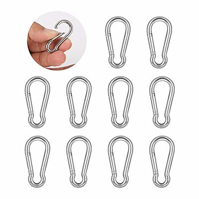 5.5 Inch Large Carabiner Clips- Stainless Steel Spring Snap Hook